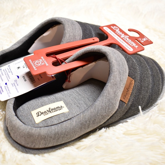 dearfoams Other - Dearfoams Cozy Comfort Men's Bound Scuff Slippers size 7/8